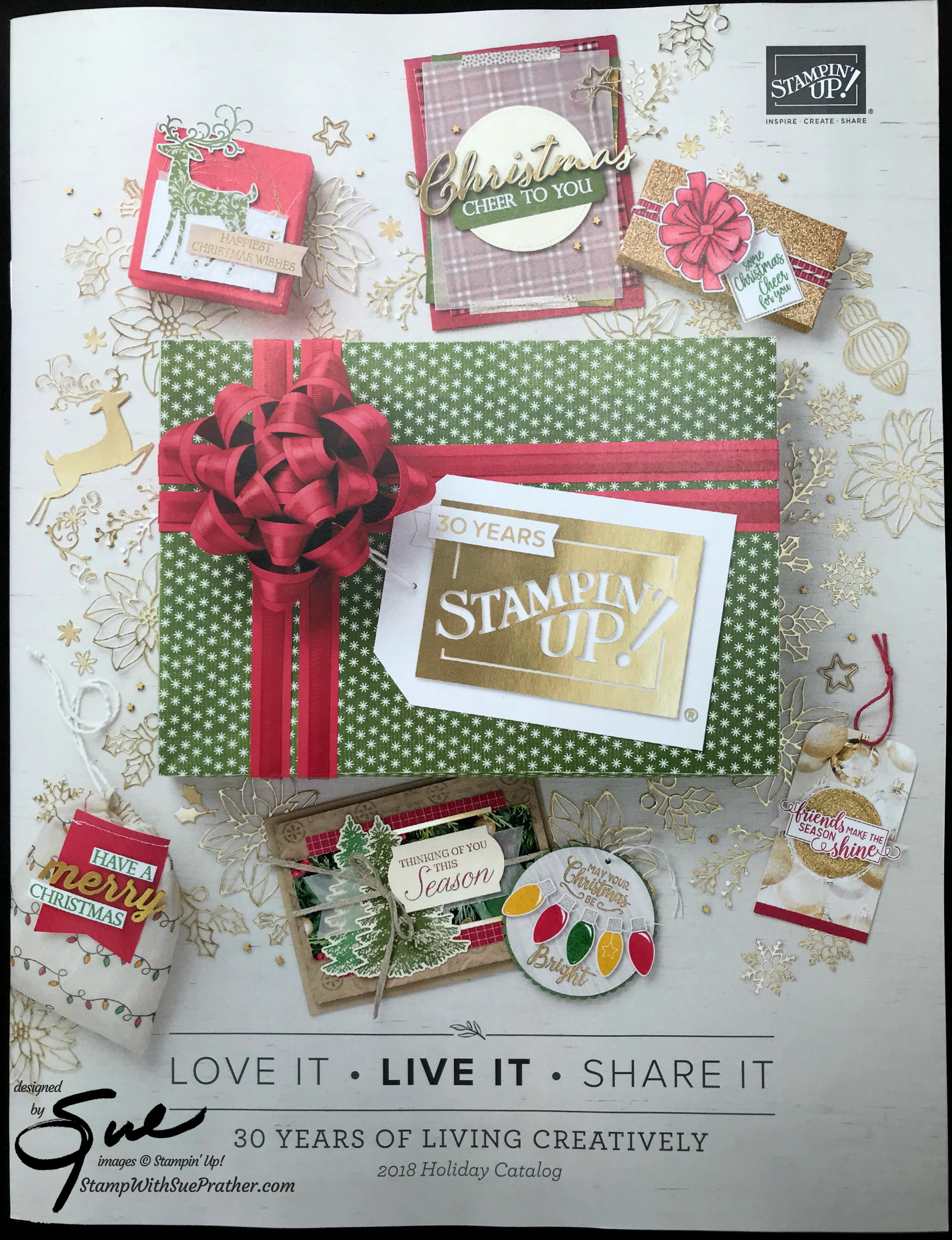 Stampin’ Up! 2018 Holiday Catalog Product Shares Stamp With Sue Prather