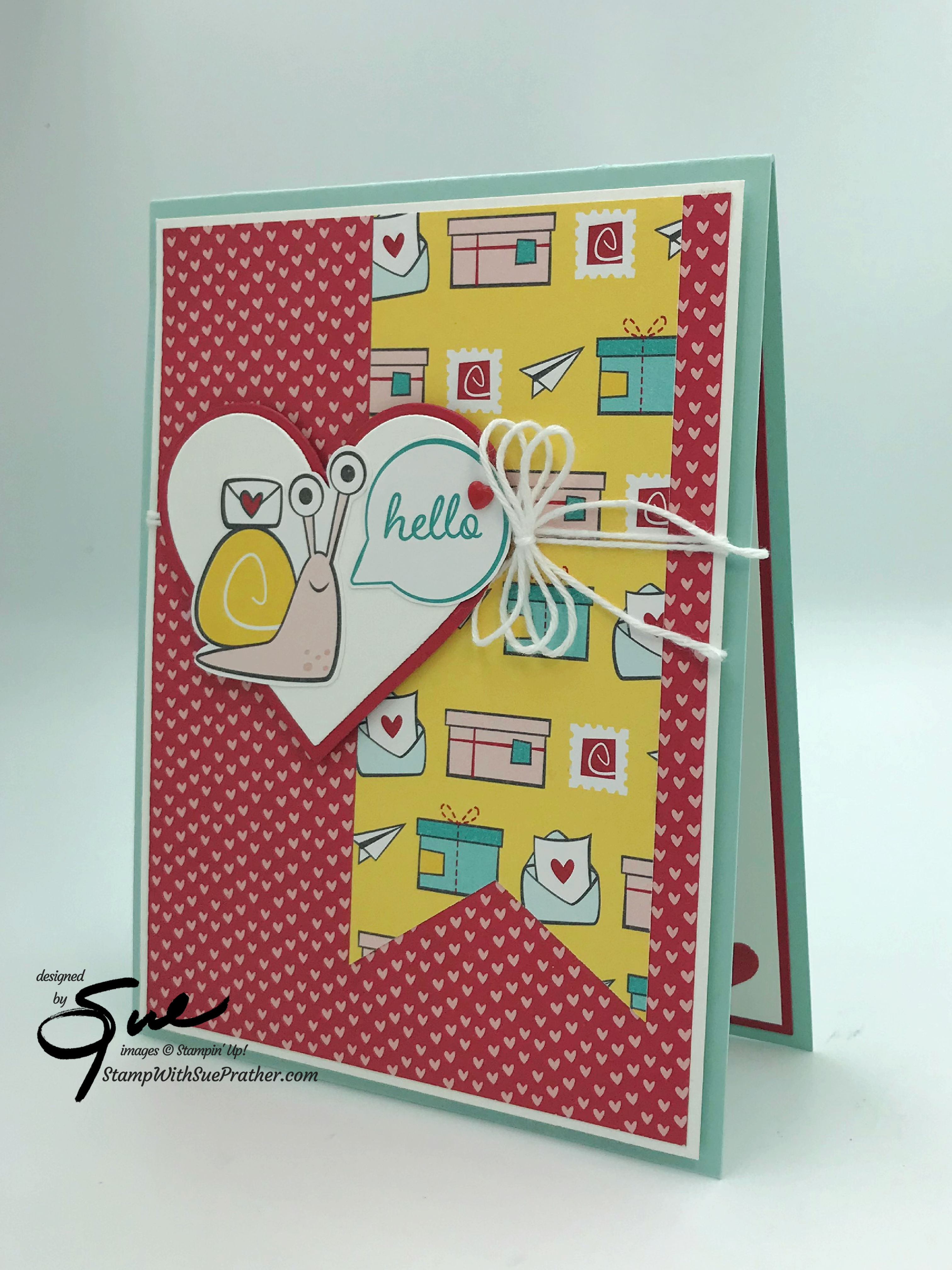 Stampin’ Up! Snail Mail Sent With Lots of Heart for the Happy Inkin